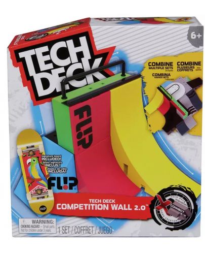 Комплект скейтборди за пръсти Tech Deck - Competition Wall 2.00, X-Connect - 1